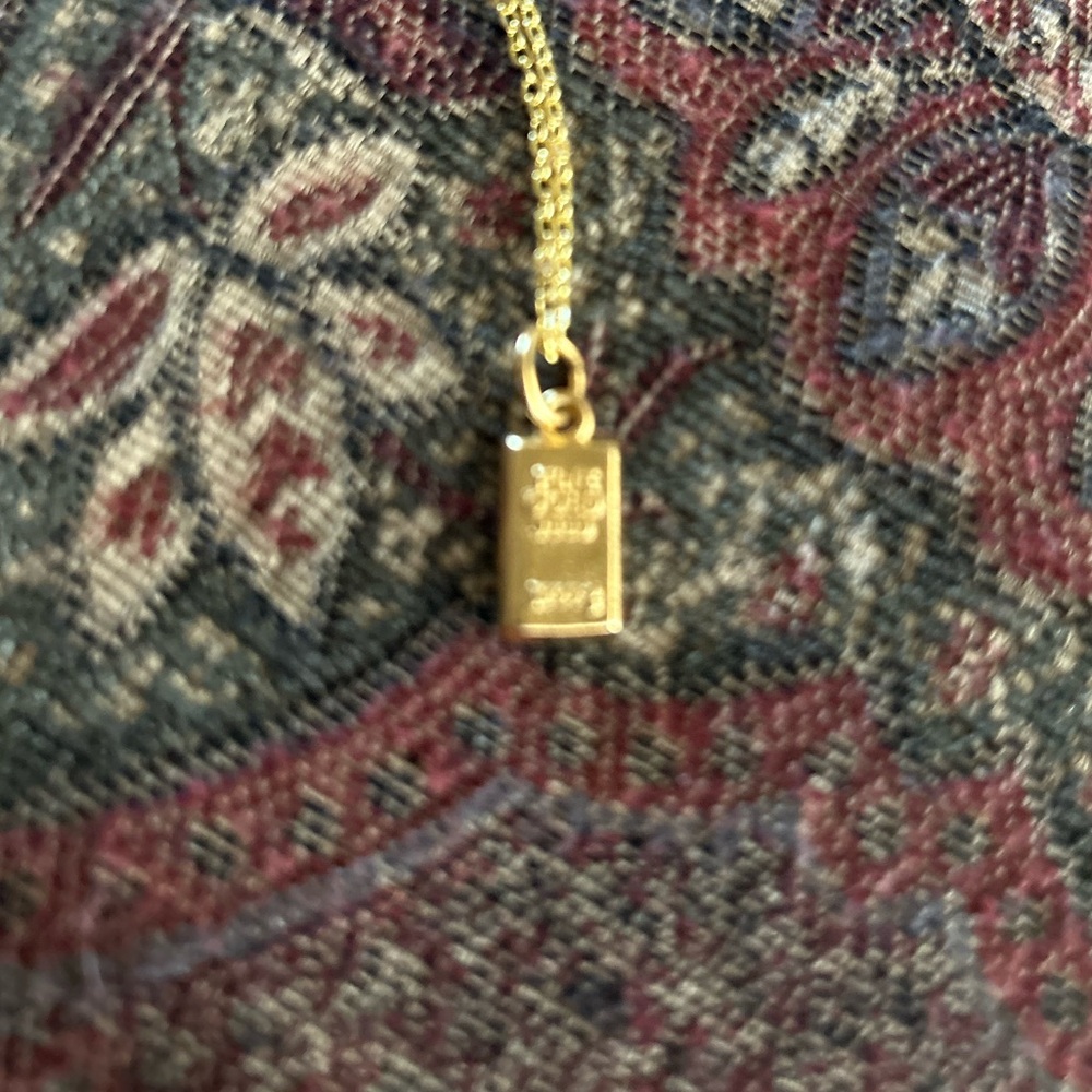Gold Bar Fashion Necklace - Picture 4 of 8